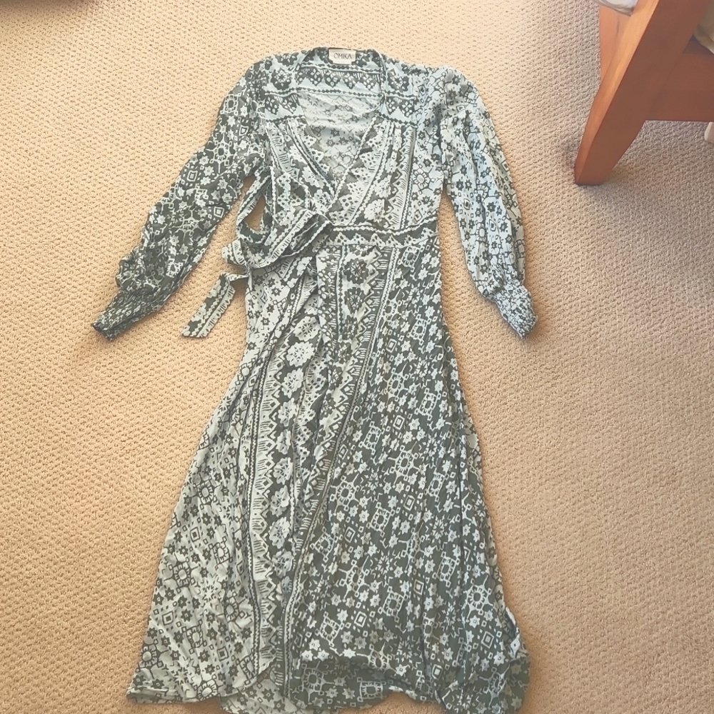 NWOT Omika Anthropologie Boho Wrap Maci Dress